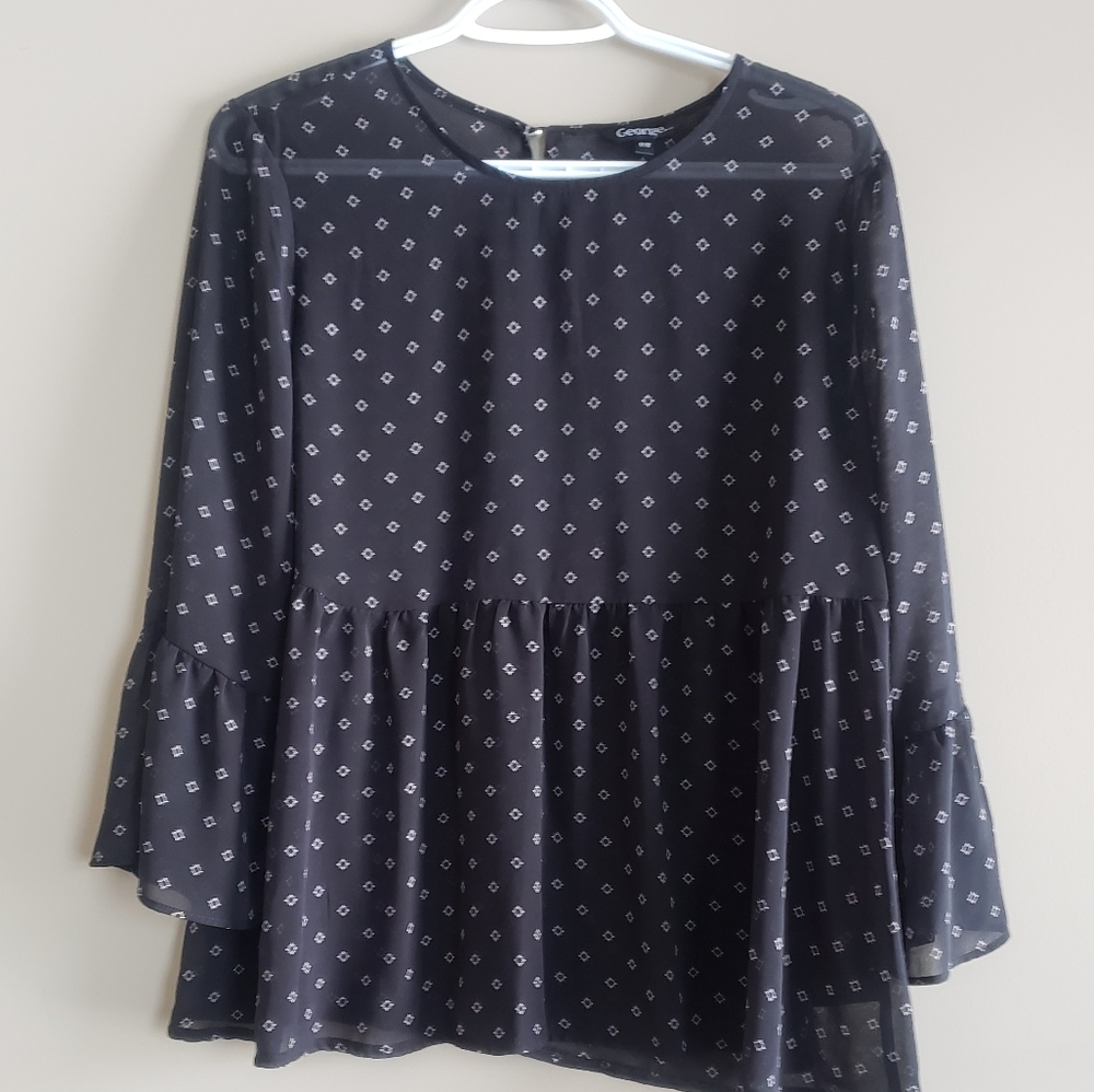 Black Peplum blouse